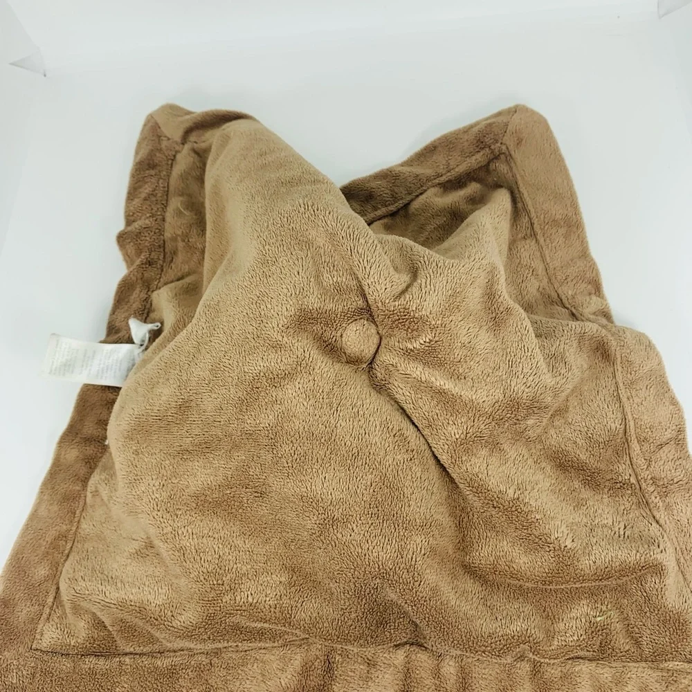Carter's Orange Fox Plush Lovey Baby Security Blanket Brown White Leaves 2016